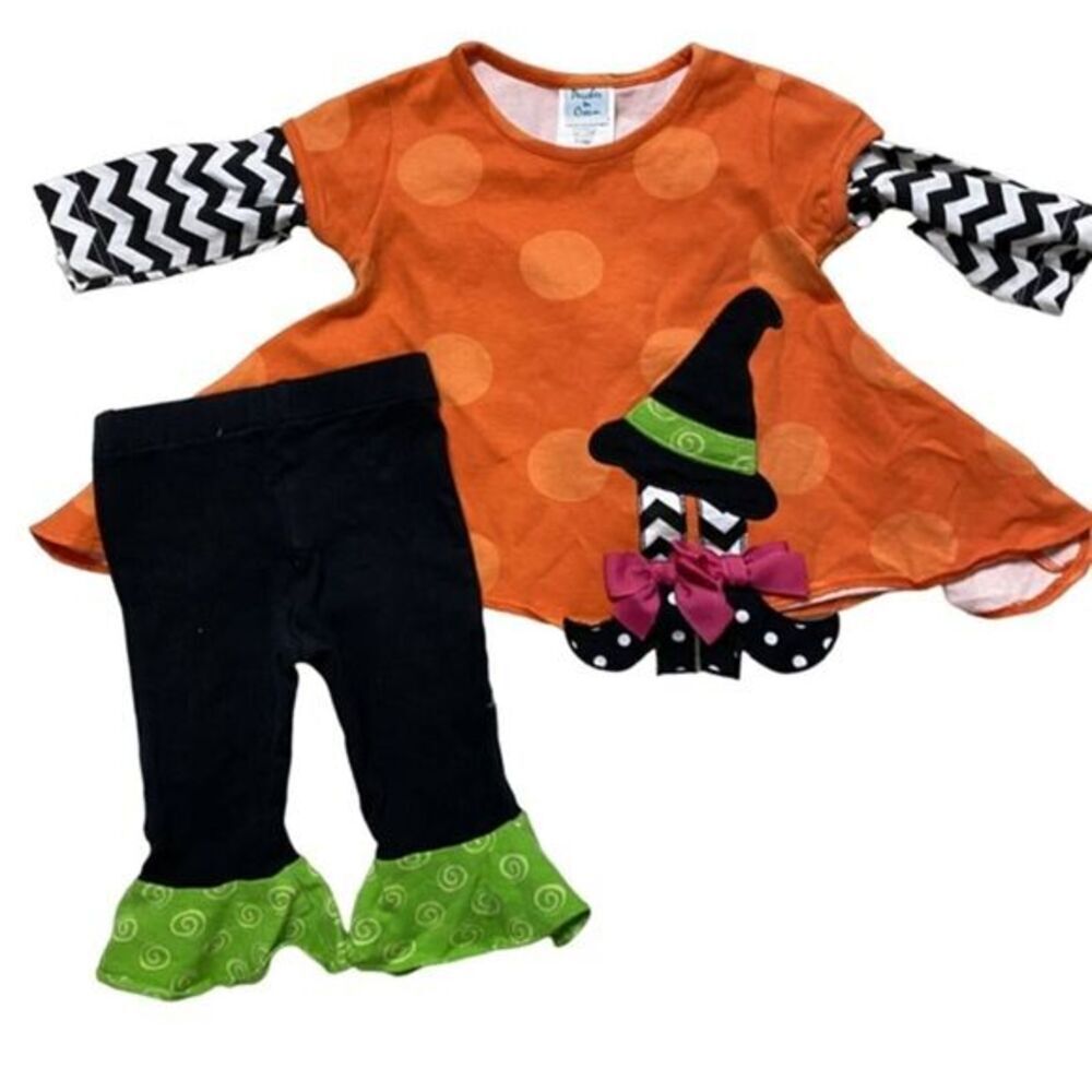 Peaches ‘n Cream Halloween Tunic Set Size 12 Months